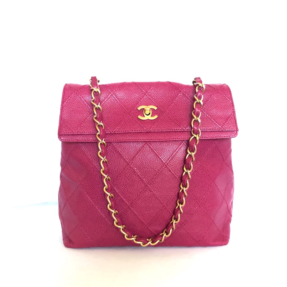 ❌SOLD❌CHANEL VINTAGE CAVIAR LEATHER QUILTED TOTE